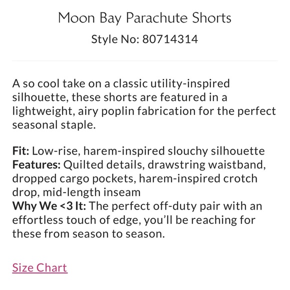 FREE PEOPLE: “Moon Bay”Parachute Shorts… NWOT - Picture 2 of 13